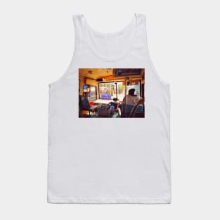 Public bus transportation on the road, Bangkok, Thailand. Tank Top